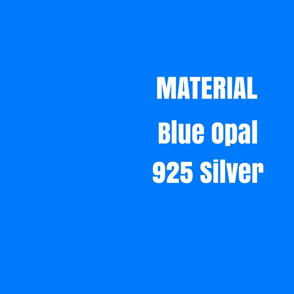 Blue Opal Turtle Pendant Necklace 925 Silver - Picture 6 of 15